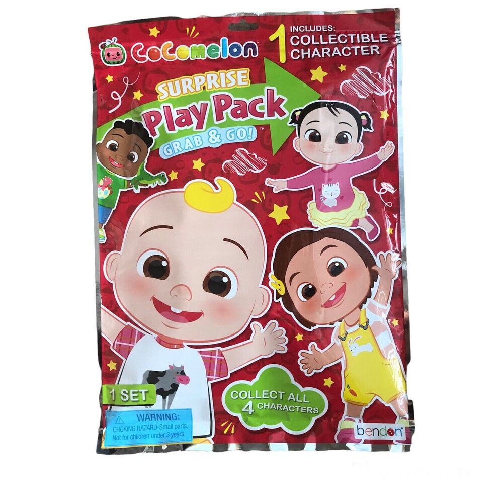COCOMELON SURPRISE PLAY PACK 1 Character Stickers Poster Coloring Book Crayons